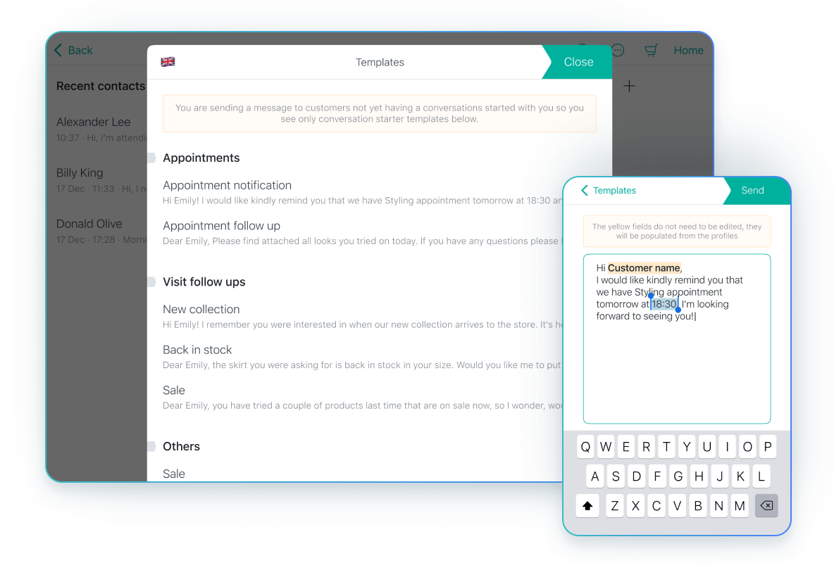 Appointment notifications