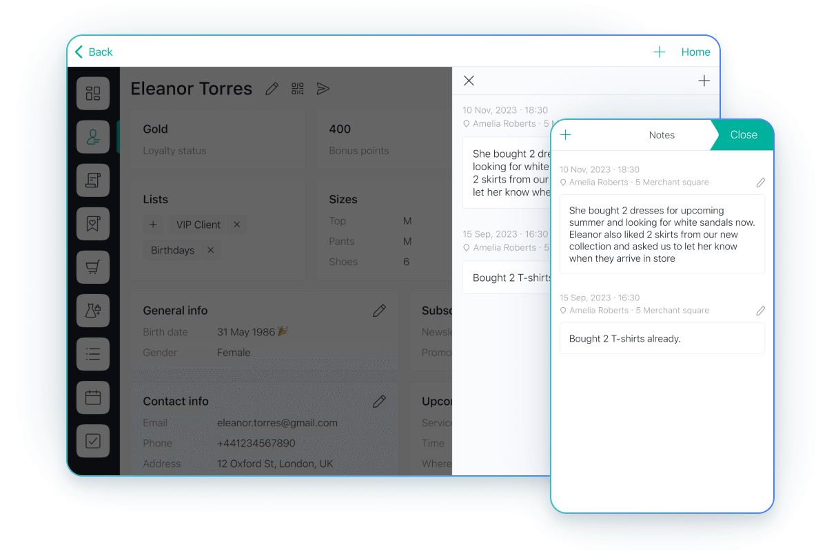 Enrich customer profiles