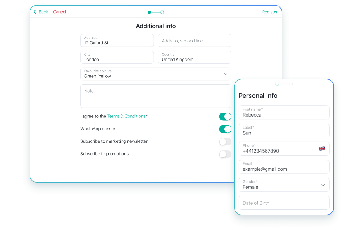 New Customer Registration
