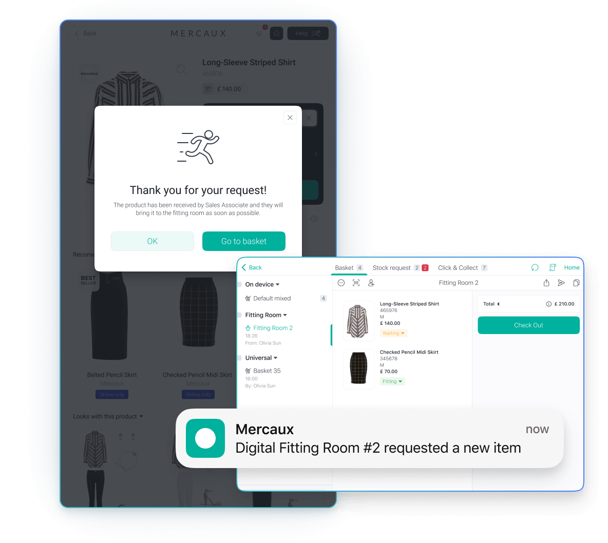 Request Items to Fitting Room