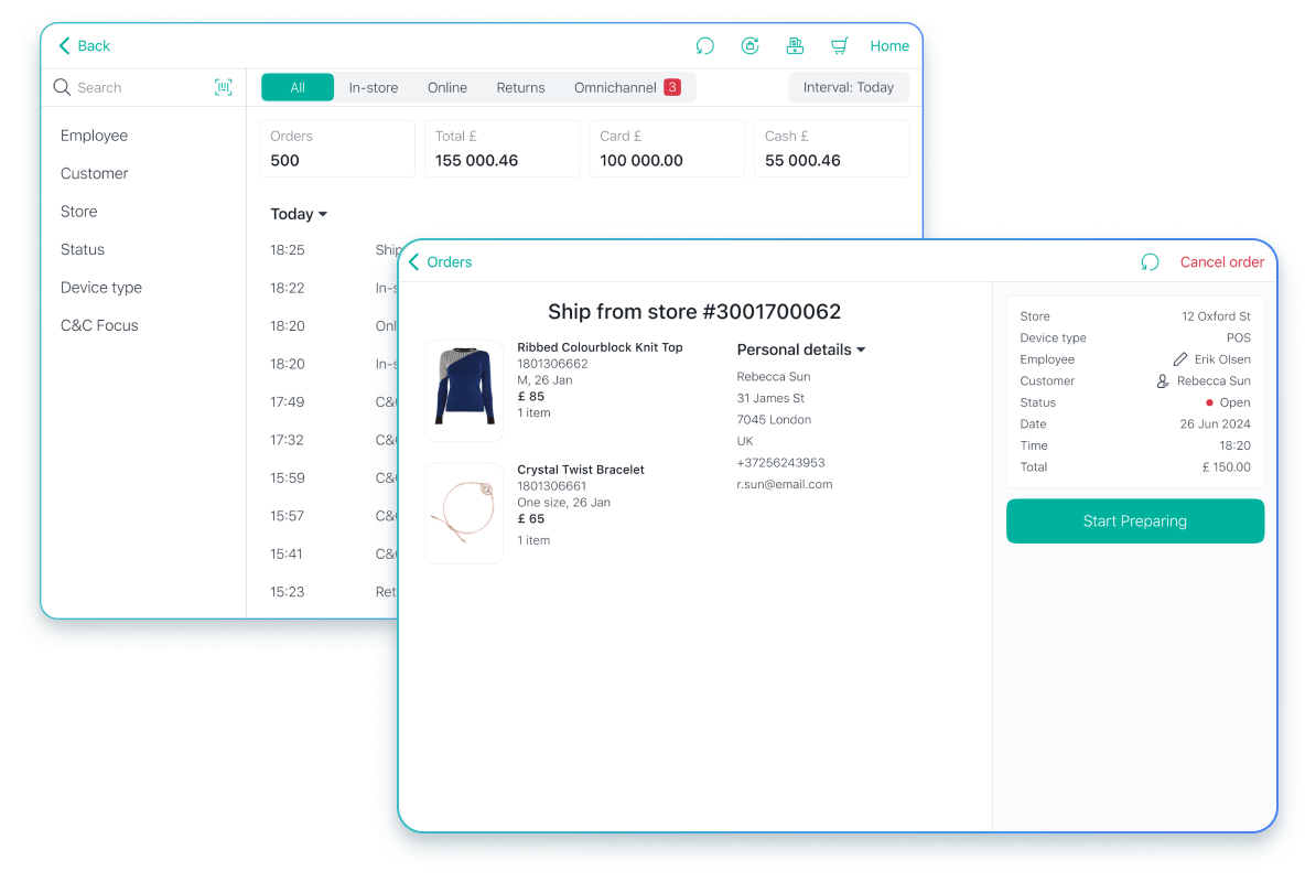 Manage Ship-to-door orders