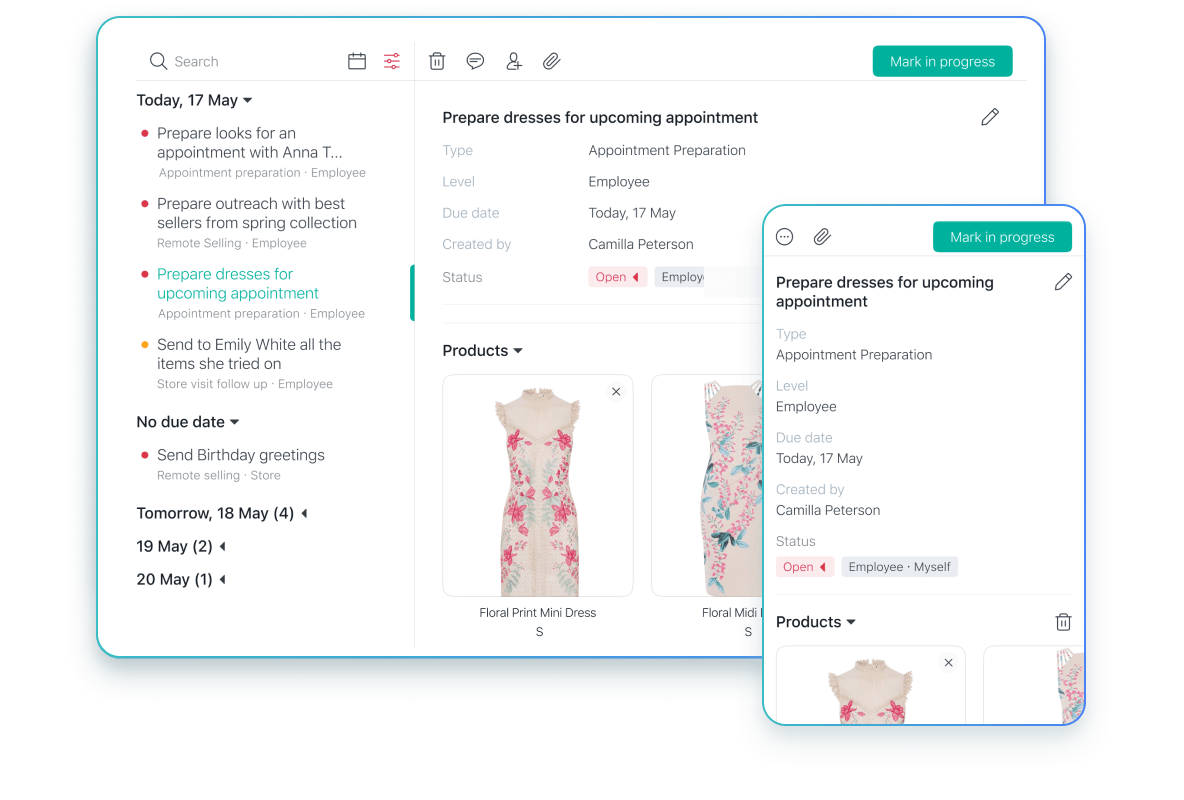Create related tasks