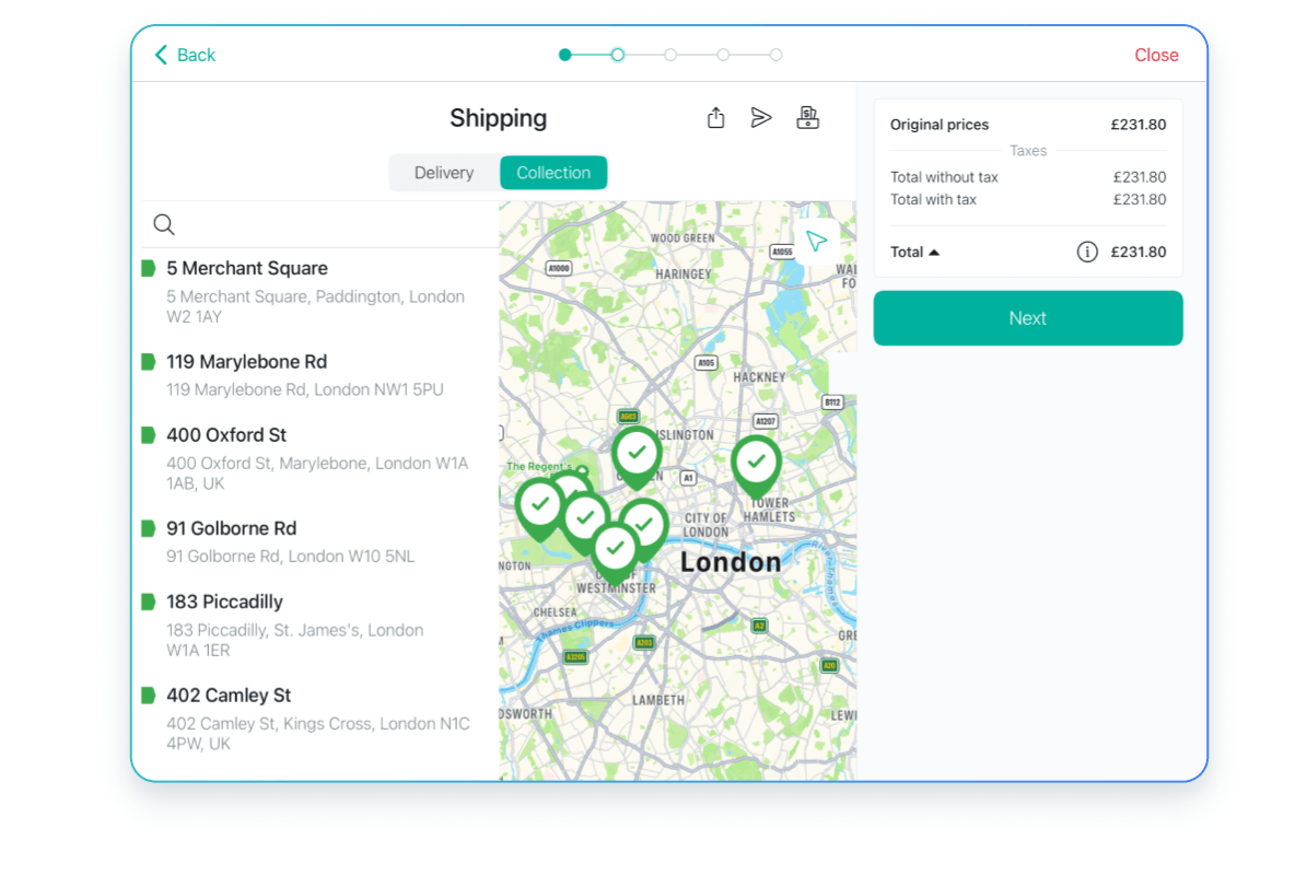 Offer multiple pick up