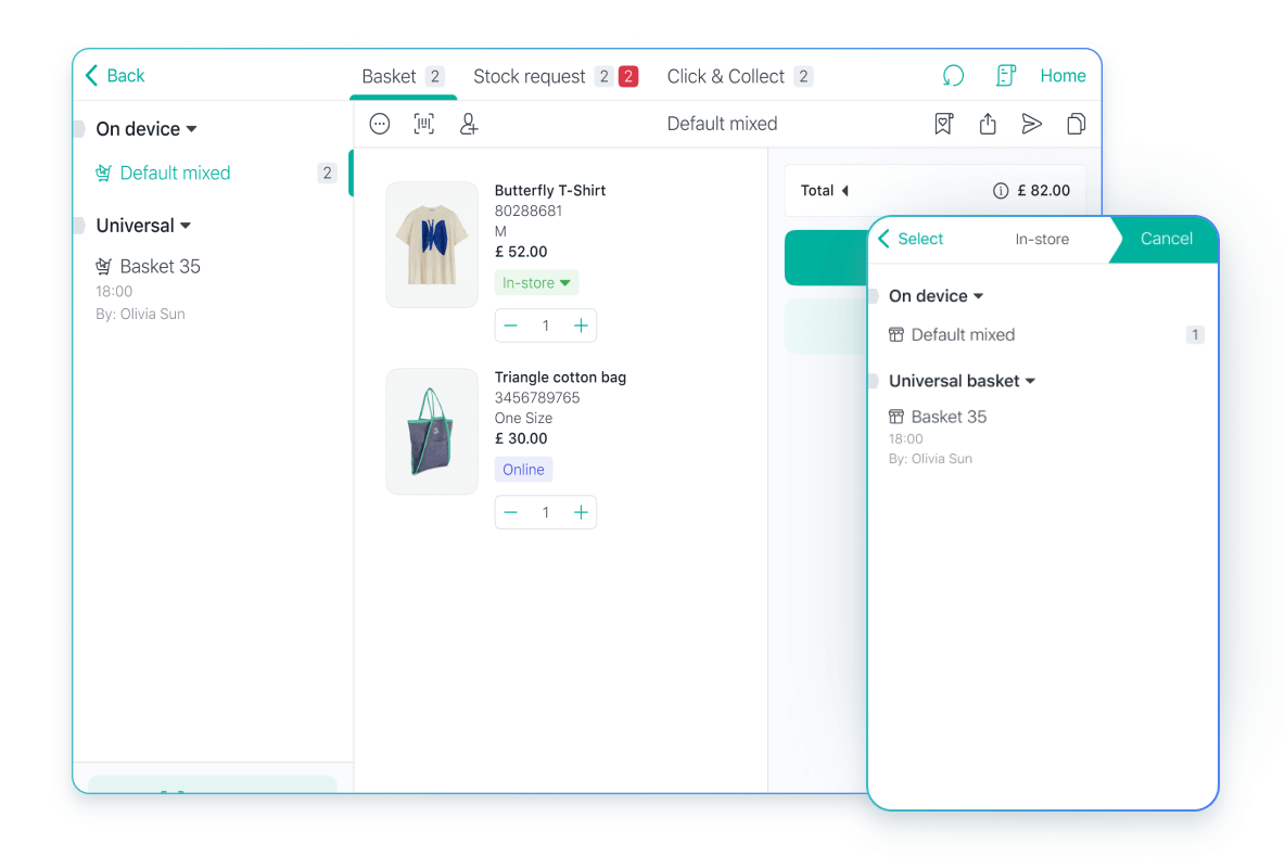 Create Mixed Omnichannel Baskets